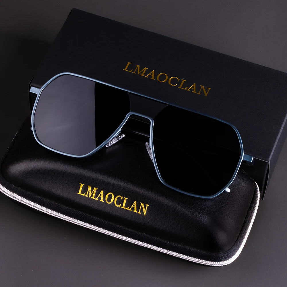 Aluminium Magnesium Polarized Sunglasses Men UV400 Classic Male Square Glasses Driving Eyewear Gafas Oculos