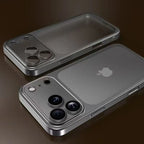 Luxury Plating Matte Hard PC Phone Case for iPhone 17 Air 16 15 14 13 ProMax Camera Lens Film Protector Frosted Shockproof Cover