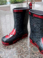 New Original Marvel cartoon kids Spider-Man Boots Student Rain Boots Children's  Fashion  Shoes Non-Slip Short shoes