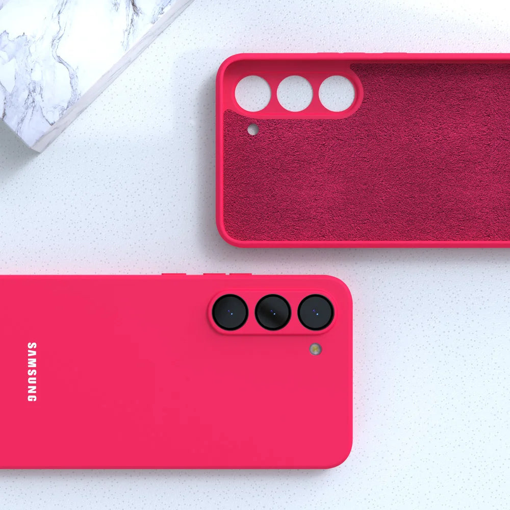 Original For Samsung S24 S25 S26 Case Soft Liquid Silicone Phone Back Cover For Galaxy S26 S25 S24 S23 S22 S21 Plus Ultra FE