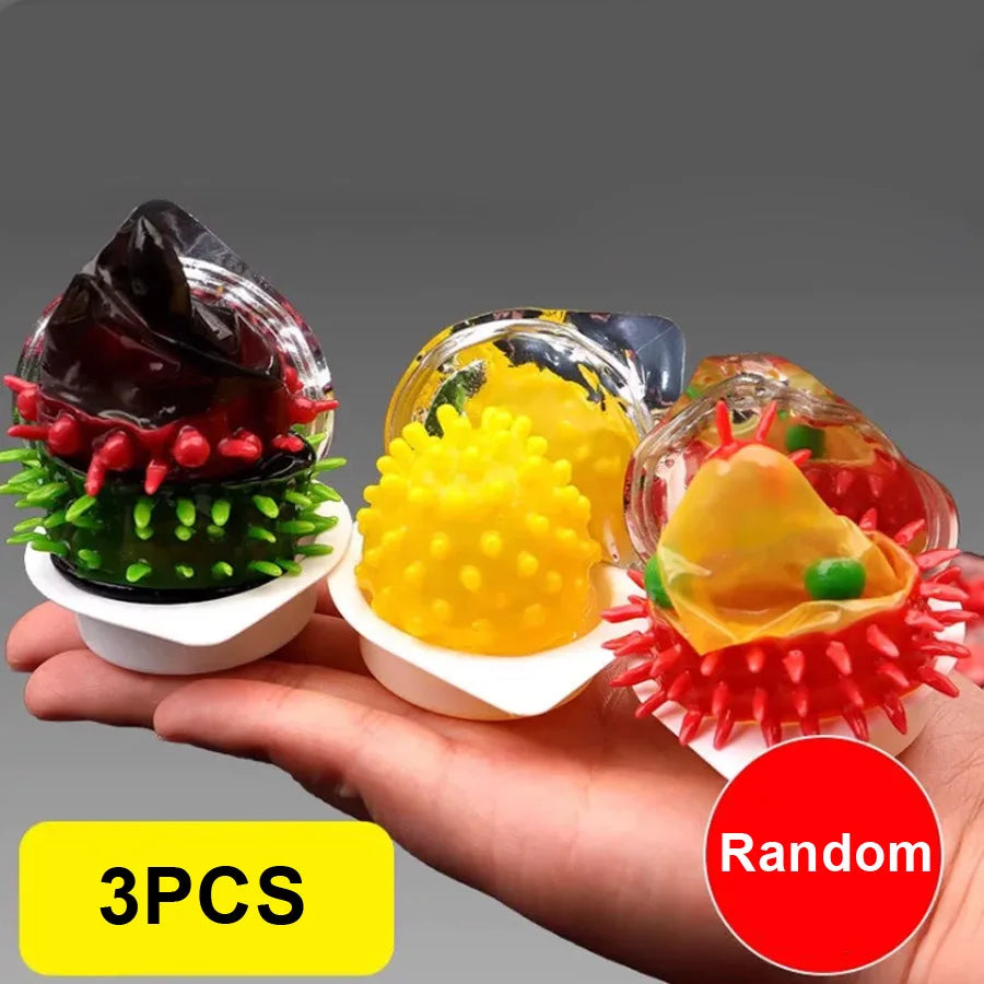 3pcs Adult G-spot Vaginal Stimulation Condoms Random Styling Adult Condom with Spikes Adult Safer Sex Toys Condoms Penis Product