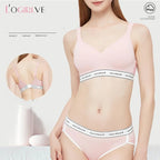 Logirlve French Thin Cup Lingerie Set Lace Bras High Quality Women Underwear Wireless Push Up Brassiere Breathable Bras Panties
