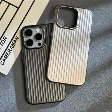 Corrugated matte finish, suitable for iPhone 17 Pro Max, premium frosted ultra-thin PC hard case, shockproof.