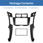 Car Radio Fascia Trim Kit, 2 Din Dash Panel DVD Frame Install Kit For Toyota Yaris Vitz Platz 2005 2006 2007 2008-2011