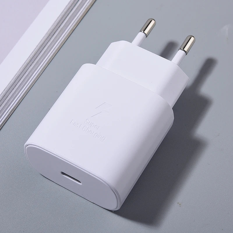 Samsung A07 A06 A05 25W PD Charger Super Fast Charge Adapter For Galaxy S25 Edge S24 S23 S22 S21 Z Flip Fold 7 6 5 Tab S10 Lite