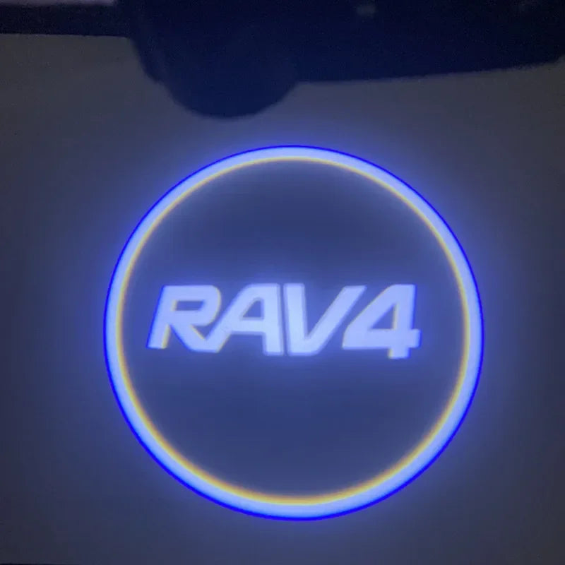 Led Car Door Welcome Light Projector Ghost Shadow Lamp For Toyota RAV4 2013 2014 2015 2016 2017 2018 2019 Car Goods Accessories