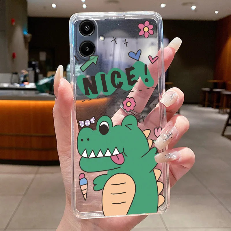 For Samsung A07 2025 Clear Phone Case Luxury Butterfly Flowers Casing For Samsung Galaxy A07 SamsungA07 A 07 Silicone Back Cover