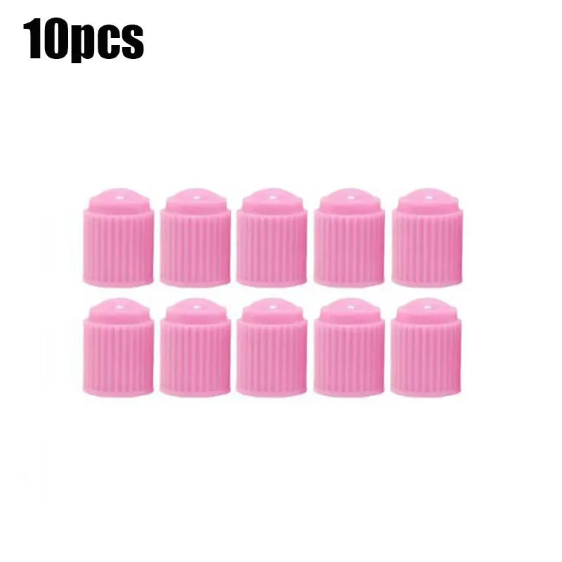 20Pcs Car Tire Tyre Valve Caps with O Rubber Ring Dust Covers Plastic Black Grey Red Stem Valve Caps for Cars Motorcycles Bike