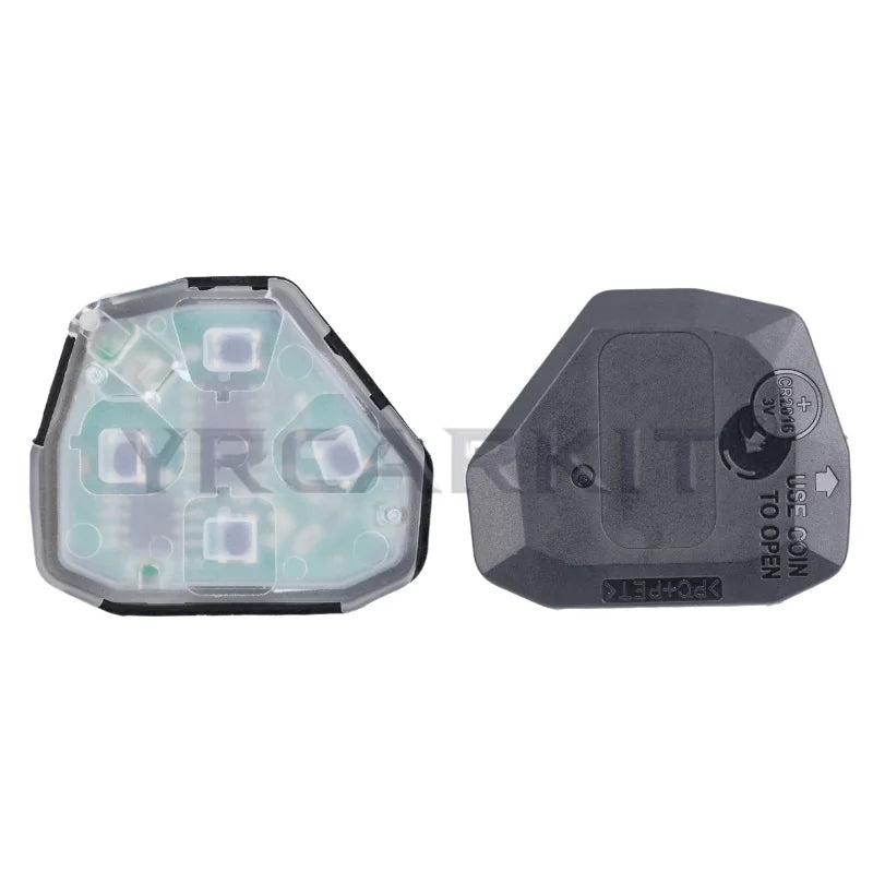 For Toyota RAV4 Corolla Europe 2006 2007 2008 2009 2010 2 Buttons Smart Remote Car Key Fob 433Mhz ID67 Chip 11H29