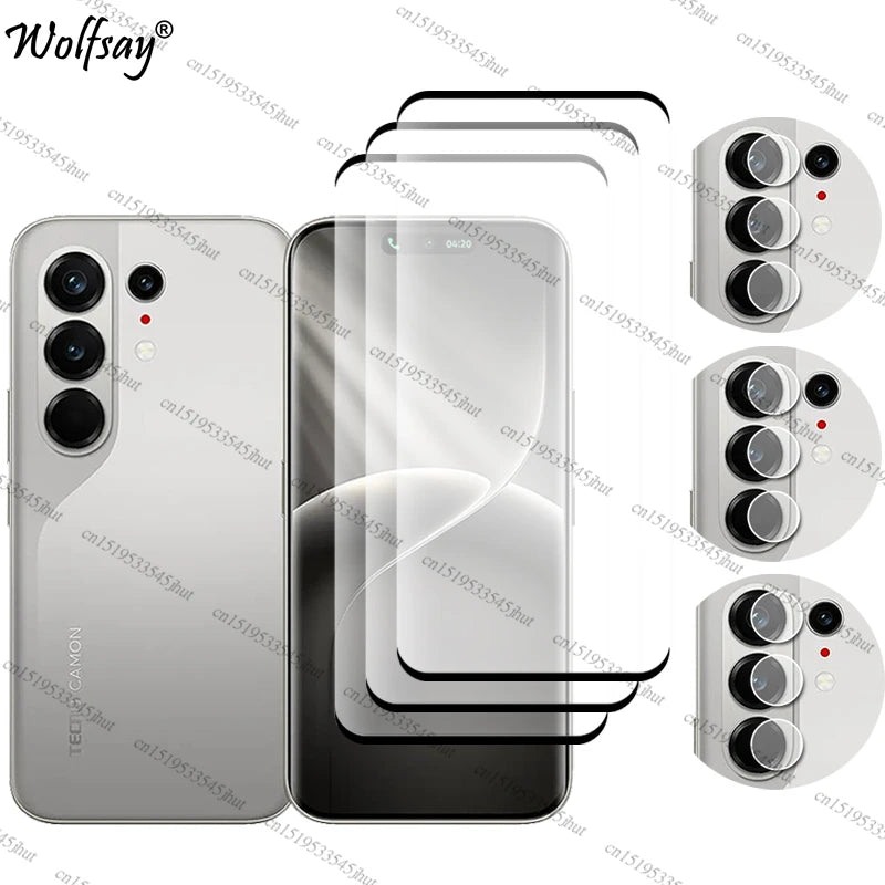 Full Cover Tempered Glass For Tecno Camon 50 Pro Screen Protector Tecno Camon 50 Pro Camera Glass For Tecno Camon 50 Pro Glass