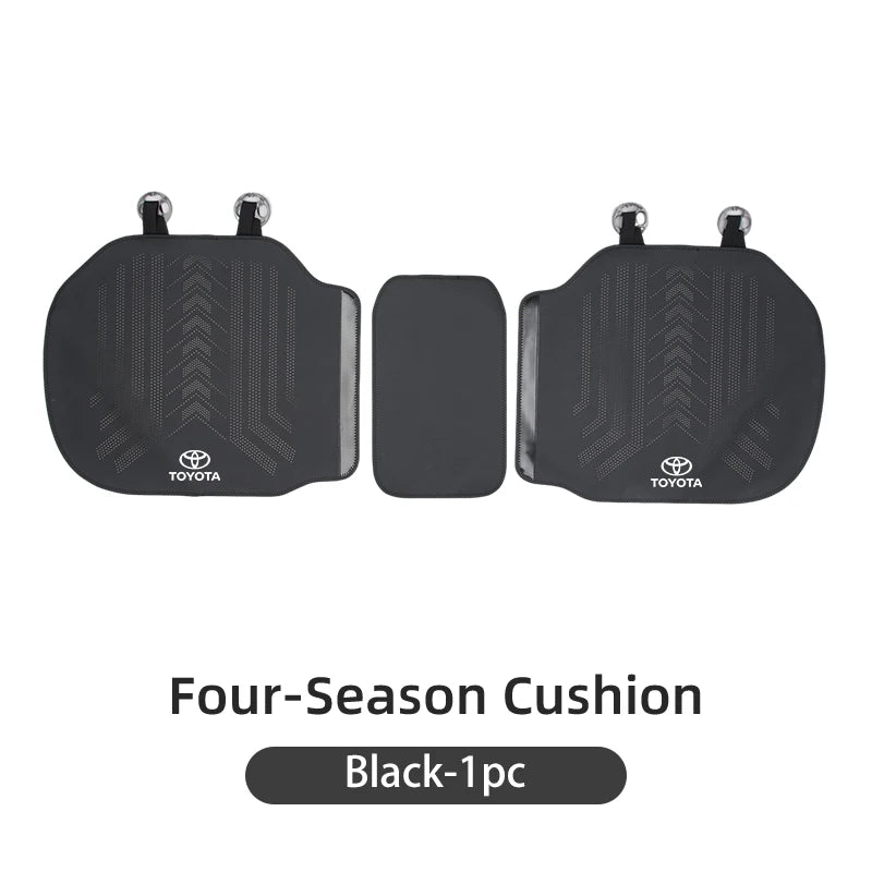 Breathable Car Seat Cover PU Leather Auto Seat Protector For Toyota Corolla Yaris Camry Prius RAV4 CHR Hilux Key Accessories