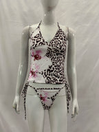 Women's Leopard Print Tankini Set V-Neck High-Waisted Swimsuit Two-Piece Simple Design New Series 2026