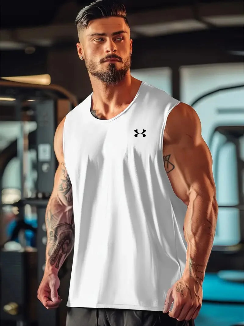 Men's summer top, fashionable mesh vest, any set is very stylish~