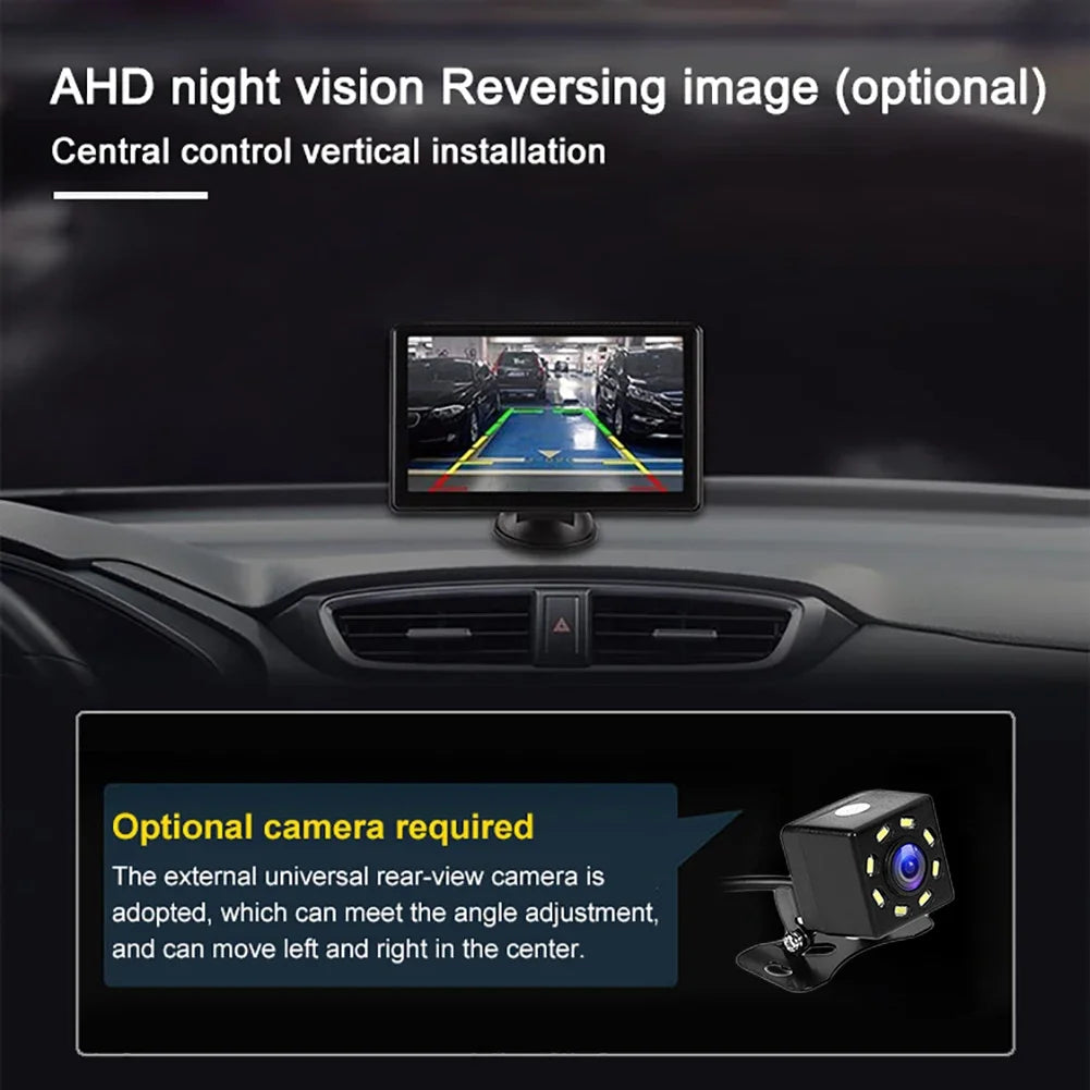 7.0 Inch Carplay Auto Car Radio 5.0 Bluetooth MP5 Player WiFi FM Radio HD Display Multimedia Video Player LED Camera Car Monitor