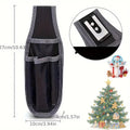 1PC Portable Professional Tool Storage Bag - Hands-Free Black Waist Pack for DIY, Woodworking & Home Repair, Holiday Gift