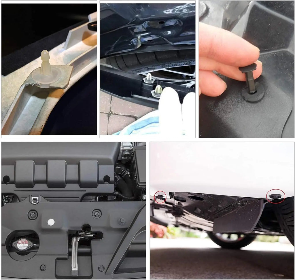 426-120Pcs Car Body Retainer Clips Set Tailgate Handle Rod Clip Fastener Remover Auto Push Pin Rivets -Door Trim Panel Clips