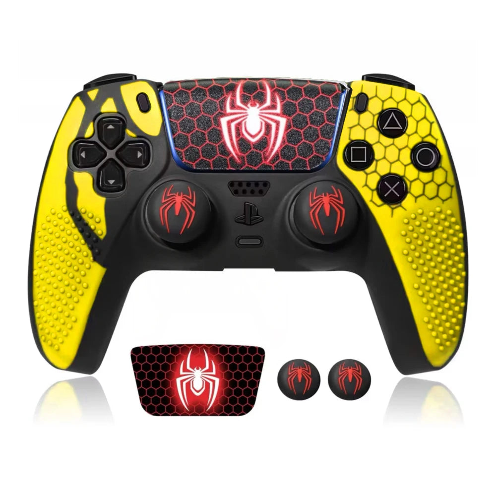 Rubber Silicagel Protective Cover Skin for PlayStation 5 DualSense PS5 Controller Silicone Gamepad Case 2 ThumbSticks Grips Caps