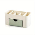Clear Acrylic Cosmetic Storage Box with Drawers, Multi-Use Desktop Organizer for Lipsticks, Makeup Brushes & Beauty Supplies