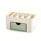 Clear Acrylic Cosmetic Storage Box with Drawers, Multi-Use Desktop Organizer for Lipsticks, Makeup Brushes & Beauty Supplies