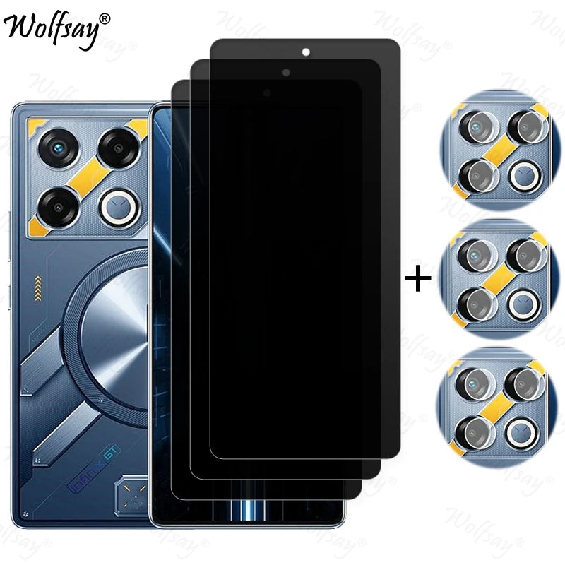 Privacy Screen Protector For Infinix GT 20 Pro Anti-Spy Tempered Glass Infinix GT20 Pro Camera Glass For Infinix GT 20 Pro Glass