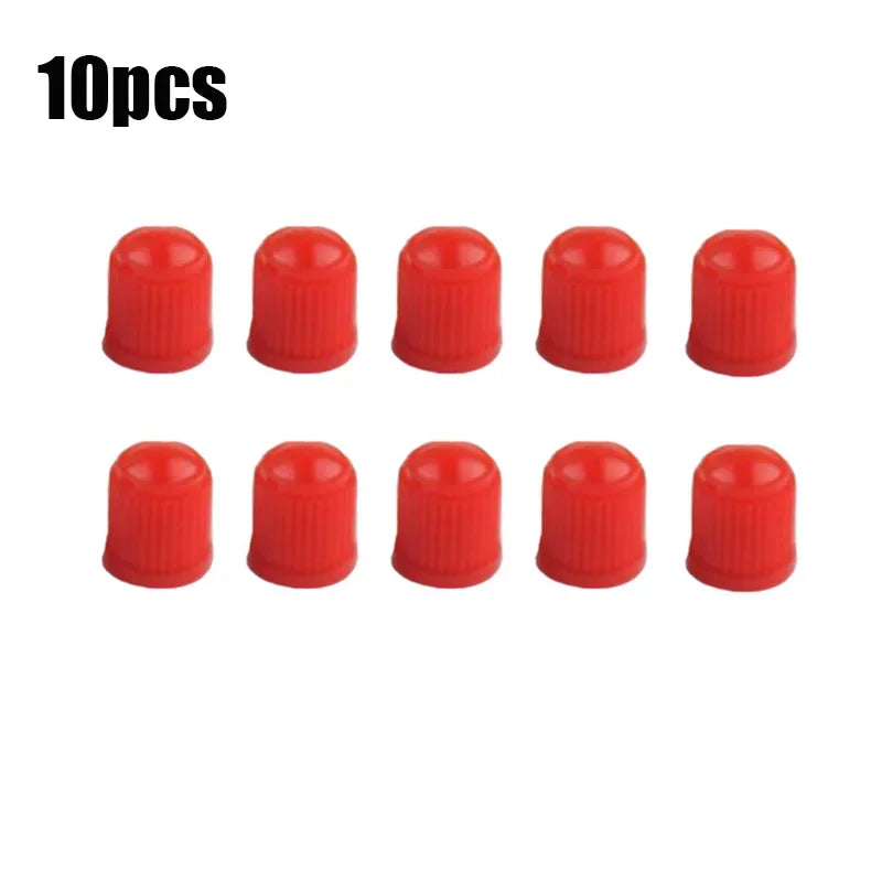 20Pcs Car Tire Tyre Valve Caps with O Rubber Ring Dust Covers Plastic Black Grey Red Stem Valve Caps for Cars Motorcycles Bike