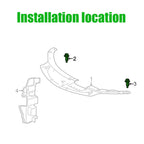 10x Car Panel Rivet Fastener Bumper MudFlaps Cover Fixed Clip For Toyota Corolla E140 E150 2006 2007 2008 2009 2010 2011 2012