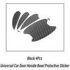 4pcs/Set Universal Car Door Handle Bowl Scratch Protective Sticker Automobiles Door Handle Carbon Fiber Protector Accessories