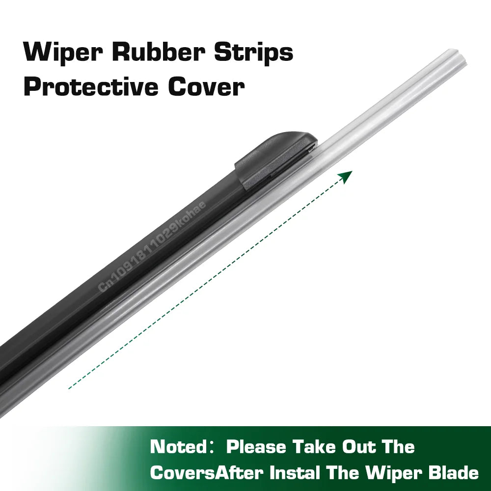 For Toyota Yaris 2 Hatchback Japan Built 2005-2011 Wiper Front&Rear Wiper Blades Windshield Windscreen Window Brushes 24"16"12"