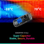 DDPAI Dash Cam  N1 Dual Front & Rear Recording NightVIS 1296P Dash Cam Recorder Car DVR   App Control