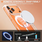 For Magsafe Transparent Phone Cases For iPhone 17 16 15 Pro Max 17Pro 16Pro Magnetic Clear Cover For iPhone17 14 13 Pro Max Case