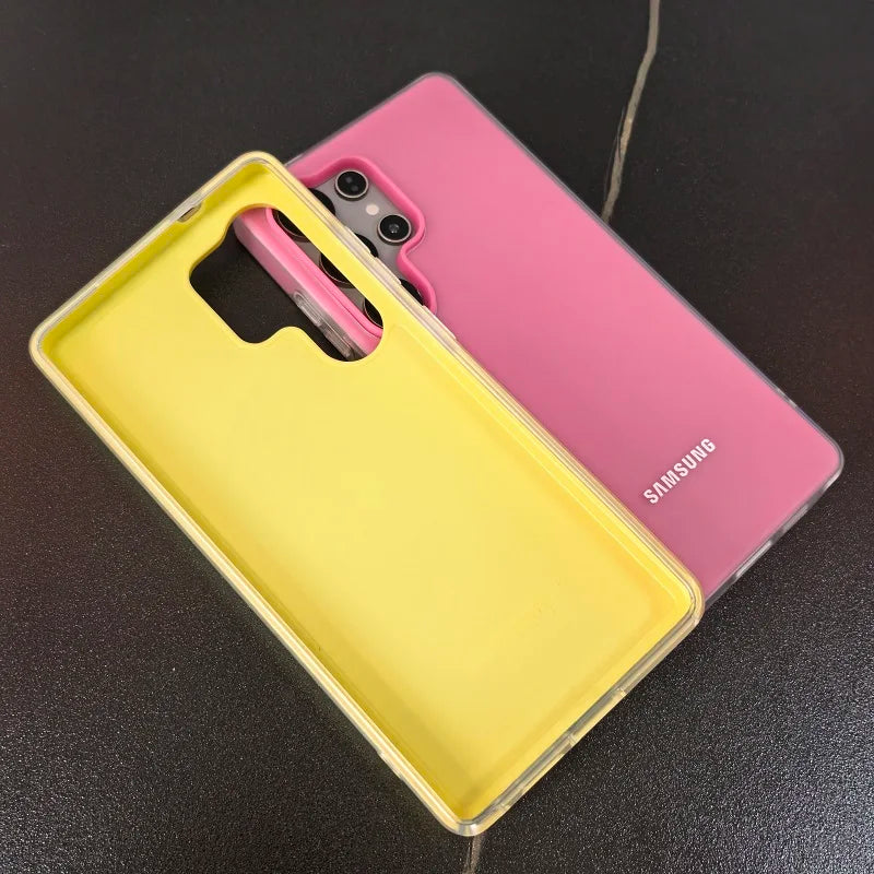 Candy Color 2-in-1 Case For Samsung Galaxy A 73 56 55 54 53 52 36 35 34 33 32 26 25 24 23 22 17 16 15 14 13 12 07 05 S 5G Cover