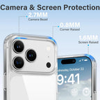  Transparent Silicone Phone Cases For iPhone 17 16 15 14 13 12 11 Pro Max Plus Air XR X Soft TPU Back Cover Clear Case