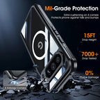 Suitable for Google Pixel 10 9 8 Pro XL 9A high transparency PC glass screen all inclusive phone case, magnetic protective cover
