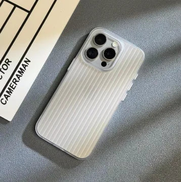 Corrugated matte finish, suitable for iPhone 17 Pro Max, premium frosted ultra-thin PC hard case, shockproof.