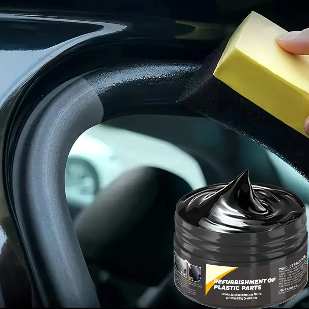 Car Interior Repair Paste, Interior and Exterior Plastic Polishing Wax, Scratch Repair, Also Suitable for Tires.