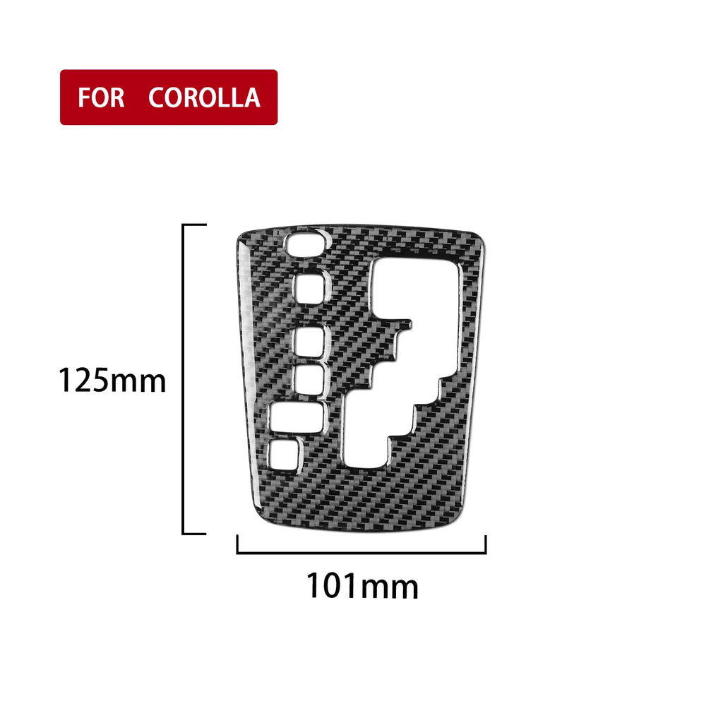 For Toyota Corolla 2007 2008 2009 2010 2011 2012 2013 Car Interior Soft Carbon Fiber Gear Shifter Panel Cover Trim