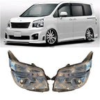 SET Car Headlight with Lens  for Toyota Voxy Zrr70 R70 2010 2011 2012 2013 White Headlamp