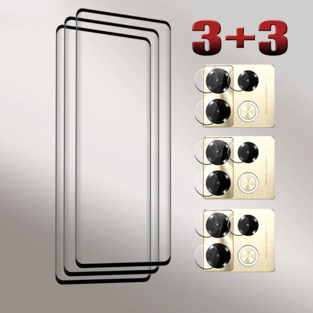 9D Curved Glass For Infinix Note 40 Pro Screen Protector Note 40 Pro+ Anti-Scratch Note 40 pro Soft Fiber Camera film