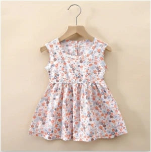 Girl Dresses Cotton Children clothing Summer Kids Clothes Dresses For Girls Party Princess Fashion Outfit cartoon Beach Dress