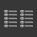 3D Metal Car Interior Decorative Badge Emblem Sticker for Toyota Camry Corolla Prado Hilux Yaris Supra Fortuner Auto Accessories