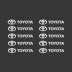 3D Metal Car Interior Decorative Badge Emblem Sticker for Toyota Camry Corolla Prado Hilux Yaris Supra Fortuner Auto Accessories