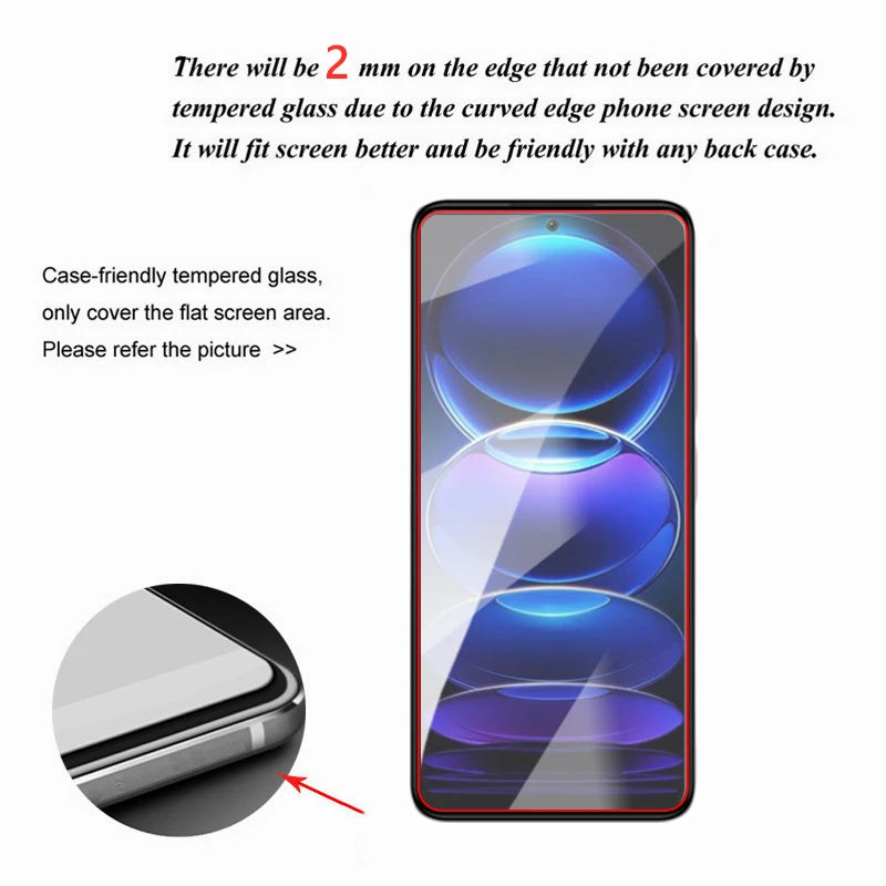 6in1 Full Gule Glass For Xiaomi Redmi Note 14 Tempered Glass Redmi Note 14 Screen Protector Camera Lens Film Redmi Note 14