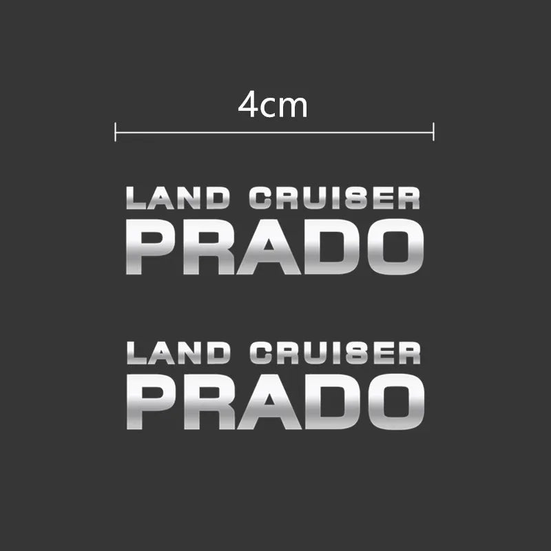 Car Window Wiper Stickers Metal Emblem for Toyota prado land cruiser Accessories