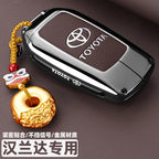 Alloy Car Remote Key Case Cover Protect Shell Bag For Toyota Prius Camry Corolla CHR C-HR RAV4 Altis Land Cruiser Prado Avalon