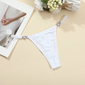 Fashion Sexy Women Heart Decoration Thongs Low Rise Lingerie Erotic Lady G-string Breathable Shiny Charming Women's Panties