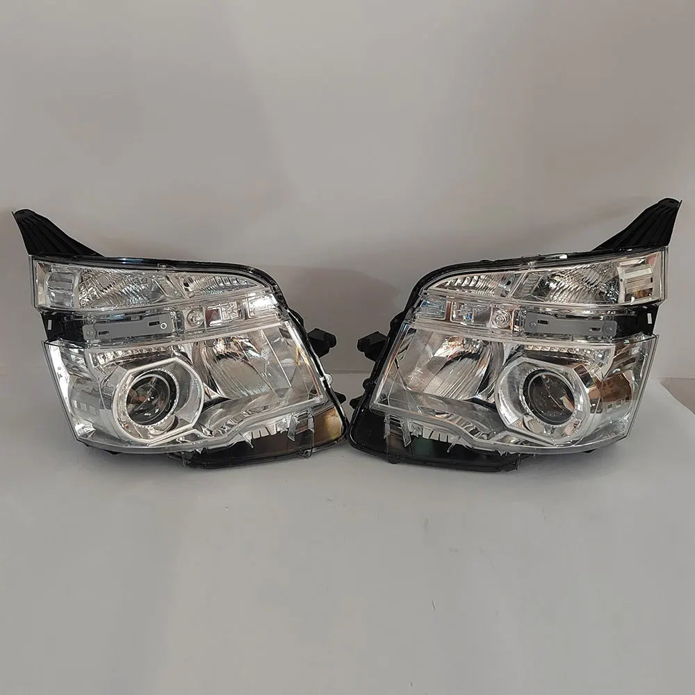 SET Car Headlight with Lens  for Toyota Voxy Zrr70 R70 2010 2011 2012 2013 White Headlamp