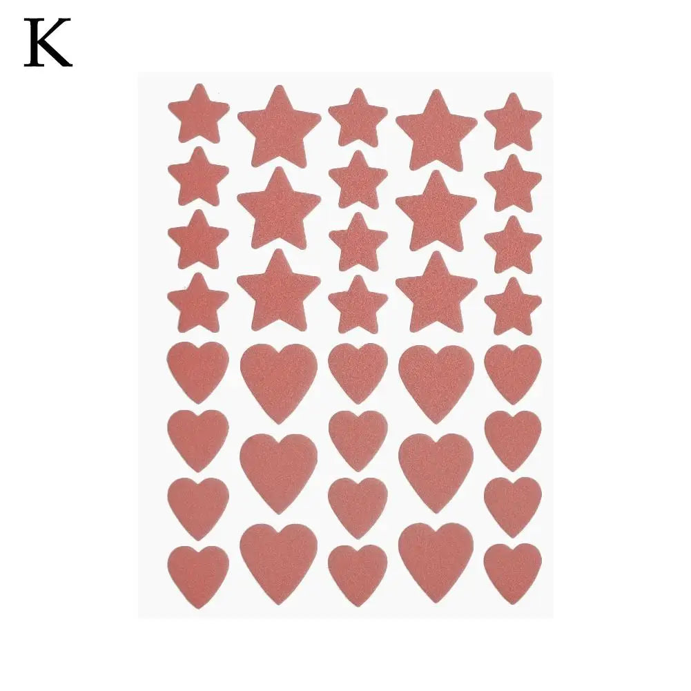 20-36 Counts Colorful Cute Star Heart Shaped Acne Treatment Sticker Concealer Invisible Pimple Acne Cover Skin Care