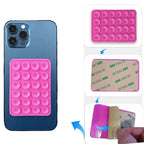Silicone Suction Phone Holder Mat Multifunctional Suction Cup Wall Stand Square Anti-Slip Single-Sided Case Mount Back Sticker