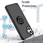 Armor Funda For Samsung Galaxy A07 4G Case Magnetic Ring Stand Holder Coque For Galaxy A 07 GalaxyA07 Hard PC Matte Back Cover