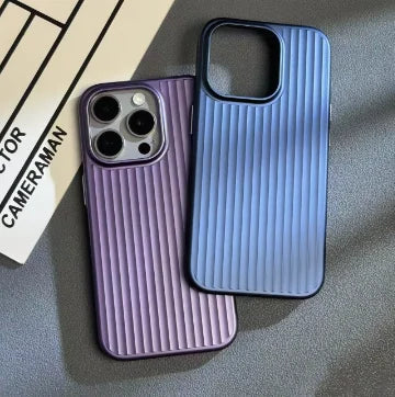 Corrugated matte finish, suitable for iPhone 17 Pro Max, premium frosted ultra-thin PC hard case, shockproof.